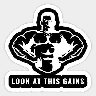 Look At This Gains Sticker